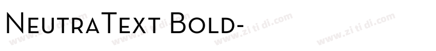 NeutraText Bold字体转换